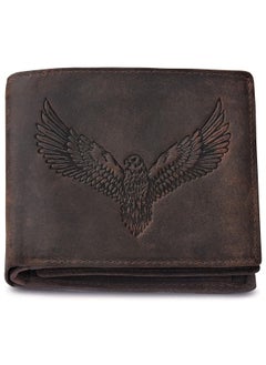 Buy URBAN  Zeus Vintage Brown Leather BiFold Wallet for Men 6 Card Slot in UAE