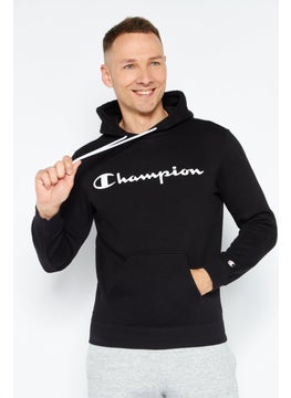 Buy Men Sportswear Fit Long Sleeves Outdoor Hoodie, Black in UAE