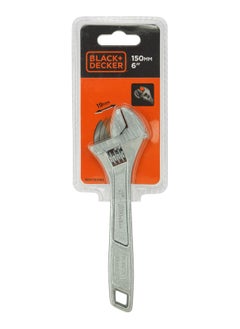 Buy Black+Decker 150Mm Adjustable Steel Wrench in Saudi Arabia