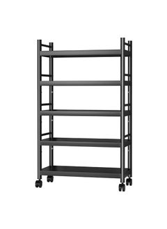 Buy 5 Shelf Metal Body Rack Storage Organizer 70 X 40 X 162 cm (5 Shelf) (Black) in Saudi Arabia