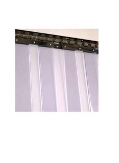 Buy PVC Strip Curtains Stainless Steel Rod for Walking in The Climate in Which The Refrigerator is Pollution Control Freezers Door Clean Room Warehouses, Pet Access Doors (1 Meter, Steel Rod) in UAE