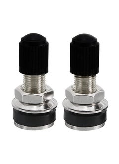 اشتري 2PCS Motorcycle Wheel Valve 32mm-Motorbike Scooter Bike Quad Tubeless Mountain Tyre Valve Dustcap General-purpose في السعودية