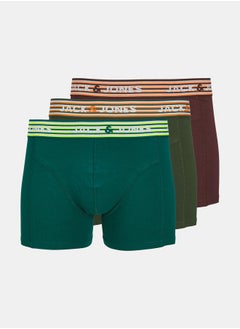 Buy Pack of 3 - Darvin Logo Detail Trunks in Saudi Arabia