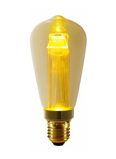 Buy Vintage Edison Style LED Filament Bulb ST64 6W Non-Dimmable Light 2700K Warm White E27 B22 Amber Glass Dimmable LED bulb for Home Indoor Decoration, Interior, Chandelier, Room Decor And More in UAE