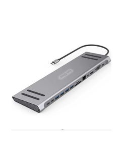 اشتري 14 In 1 USB C Type-c Hubs Docking Station Silver في الامارات