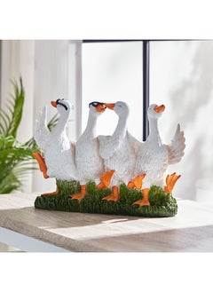 Buy Ducks Resin Decorative Showpiece 33.3 x 23.3 x 11 cm in UAE