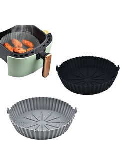 Buy Air Fryer Silicone Pot, Reusable Universal Air Fryer Accessories for Air Fryer Baking Roasting Oven Microwave Cake Baking Mould, Steamer etc in UAE