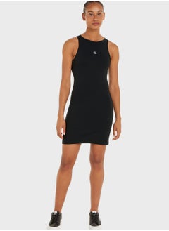 Buy Sleeve Less Logo Dress in Saudi Arabia