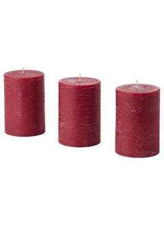 اشتري Scented Pillar Candle Berries Red 30 Hr في السعودية