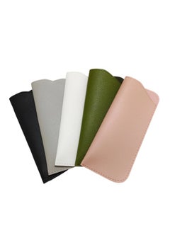 Buy 5 PCS Soft Leather Sunglasses Bag Eyeglass Case Portable Anti-Scratch Sun Glasses Storage Bag  Anti-Stress Eyeglasses Pouch Bag for Women Men Glasses Protective Case in Saudi Arabia