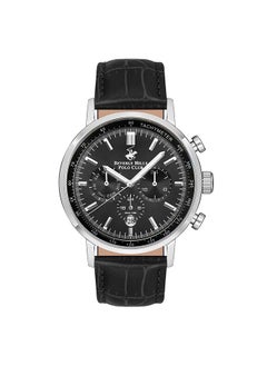 اشتري Men Chronograph Round Shape Leather Wrist Watch 43.5 mm في الامارات