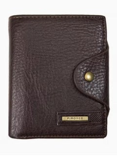 Buy Leather Multifunction Wallet brown in Saudi Arabia