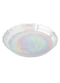 Buy Glass Serving Dish For Sweets Chocolate And Fruits Multi-Use Size 35 Cm Depth 5 Cm in Saudi Arabia