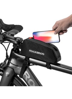 Buy Top Tube Bike Bag Bike Front Frame Bag Top Tube Bag Bike Frame Pouch Compatible with iPhone 11 Pro Max/XR/XS Max 7/8 Plus in Saudi Arabia