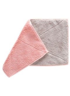 Buy Anti Grease Hand Towel Grey/Pink 27.5 x 16centimeter in UAE