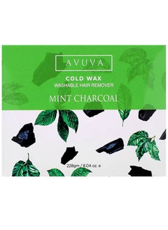 Buy Avuva Cold Wax Washable Hair Remover Mint charcoal -228 gm in Egypt