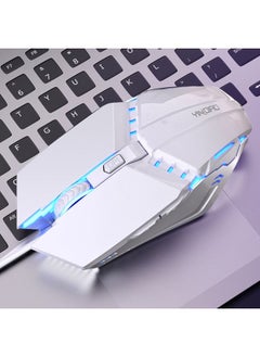 اشتري YINDIAO 6 Keys Gaming Office USB Mute Mechanical Wired Mouse(White) في السعودية