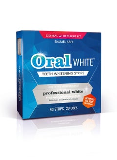 اشتري ORAL WHITE Professional Whitening Strips 40 Strips, 20 Treatment في الامارات