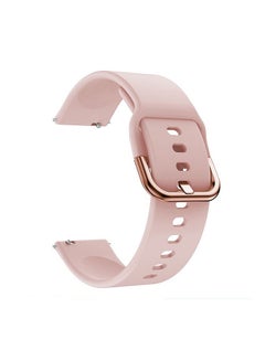 Buy Replaceable Silicone Watch Strap 20mm Buckle Watch Strap Watch Band Compatible with Samsung Galaxy Watch Active2 Pink in Saudi Arabia