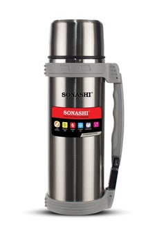 Buy Hot And Cold 1 L Vacuum Flask SVF-1000 Silver in UAE