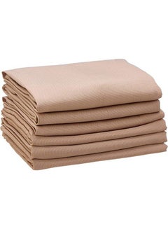 Buy Rosa Home Table Cloth Napkin Coffe Size 46*46 cm , 6 Pcs. Pack. in Egypt