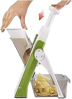 Buy Adjustable slicer,mandoline slicer,vegetable slicer, food chopper,vegetable cutter,quick dicer fruit french fry julienne in Egypt