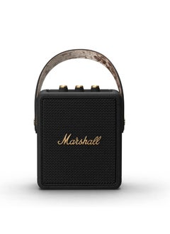 Buy Marshall Stockwell II Portable Bluetooth Speaker, Black and Brass in Saudi Arabia