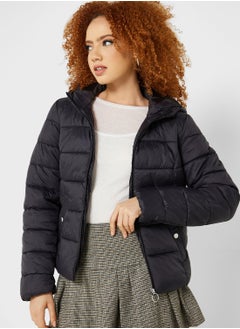 اشتري High Neck Puffer Jacket في السعودية