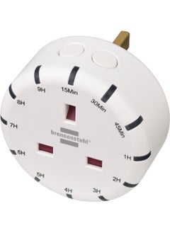 اشتري BRENNENSTUHL Countdown Timer Socket for indoor use (switchable mini timer plug with integrated LED display, countdown adjustable in 12 steps, with protection against contact) في الامارات