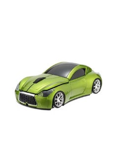 Buy Wireless Optical USB Mouse Green/Black Car model in Saudi Arabia