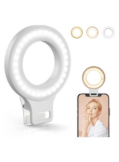 Buy Clip on Ring Light Rechargeable 60 LED Selfie Ring Light for Phone Laptop Tablet Camera Photography Video 3 Models 5 Level Brightness in Saudi Arabia