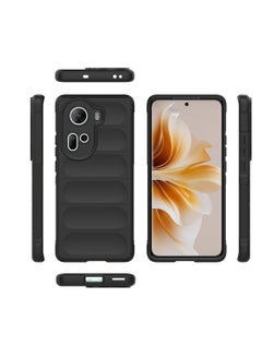 اشتري Compatible with Oppo Reno 11 5G Case Cover,TPU Mobile Phone Soft Compatible with Oppo Reno 11 5G CPH2599 Case Cover Black في مصر