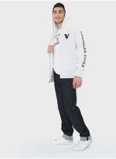 Buy Graphic Zip Through Hoodie in UAE