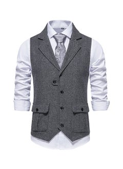 Buy New Retro Lapel Suit Vest in Saudi Arabia