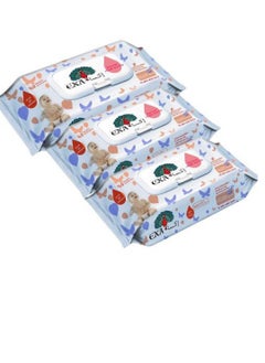 Buy Baby wet wipes 72 enriched with silk extract without odor set of 3 pieces in Saudi Arabia