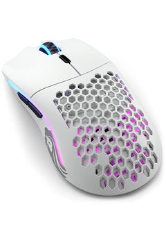 اشتري White Gaming Mouse Model O Wireless Minus Mouse Rgb Mouse 65 G Lightweight Mouse Gaming Pc Accessories Gaming Mouse Honeycomb Gaming Mouse Wireless Matte White Mouse في السعودية