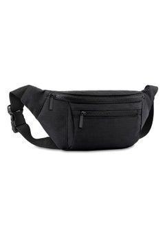 Buy Waist Pack for Men Women,Crossbody Waist Bag Pack,Belt Bag for Travel Walking Running Hiking Cycling,Easy Carry Any Phone,Wallet (Black) in Saudi Arabia