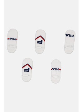 اشتري Men 5 Pairs Brand Logo Invisible Socks, White في السعودية