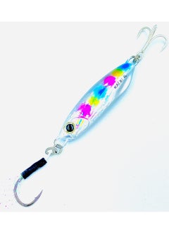 Buy Oakura Kaiju Clown Silver Jig - 40g Weights, Extra Sharp BKK Hook, 10 Mesmerizing Colors - Lightweight Gear for Epic Fishing Adventures in UAE