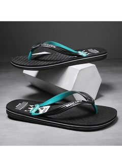 Buy Men's Summer Anti-Skid Beach Flip-flops Black in UAE