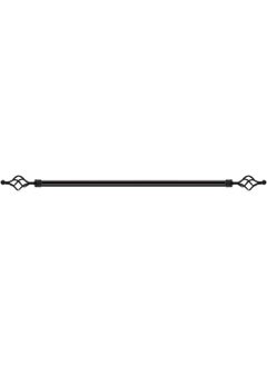 Buy Curtain Rod Fitting Ring D.Oak53509 Wooden Ring Curtain Rod Holder Roman Rod Bracket Home Office Black Wall Mounted Curtain Rod Bracket in UAE