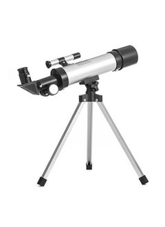 Buy Astronomical Telescope Compact Portable Telescope of 90X Magnification with Finder Scope Adjustable Tripod for Kids Beginners in Saudi Arabia