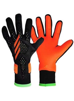 اشتري Teenagers and Adults, Football Gloves Goalkeeper Gloves Kids Goalie Gloves,Offers Excellent Protection with Abrasion-Resistant,Non-slip and Wrist Protection Benefits في الامارات