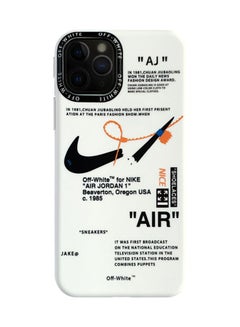 Buy Protective Case Cover For Apple iPhone 14 Pro Max Nike off-White Case white in UAE