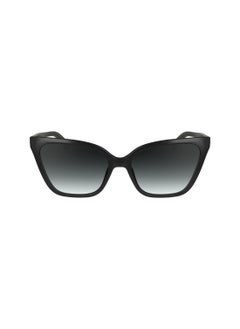 Buy FULL RIM BIO INJ-G820 CAT EYE CALVIN KLEIN SUN CK24507S  5717 (001) BLACK in UAE