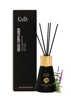 Buy Reed Diffuser, Natural Classic Long Lasting Room Air Fresh Essential Oil Diffuser, Scented Gift Set, Scented Diffuser for Bathroom Bedroom Home Décor, Stress Relief 30ml (Sage & Sea Salt) in Saudi Arabia