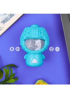 Buy Portable Speaker (M-Q6) Pixeled Shape Cartoon Character - Bluetooth WirelessMiniSpeaker-Turquoise in Egypt