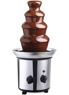 Buy Stainless Steel 4 Tier Chocolate Fondue Fountain Tower in UAE