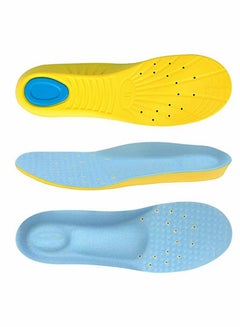 Buy Memory Foam Insoles, PU Orthotic Sport Insoles, Comfortable Breathable, Shock Absorption and Relieve Foot Pain, Plantar Fasciitis Arch Support Insoles (Men 38-42.5/ Women 37-42) in Saudi Arabia