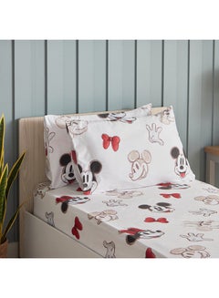 اشتري Mickey And Minnie Mouse 2-Piece Pillowcase Set 75 x 50 cm في السعودية